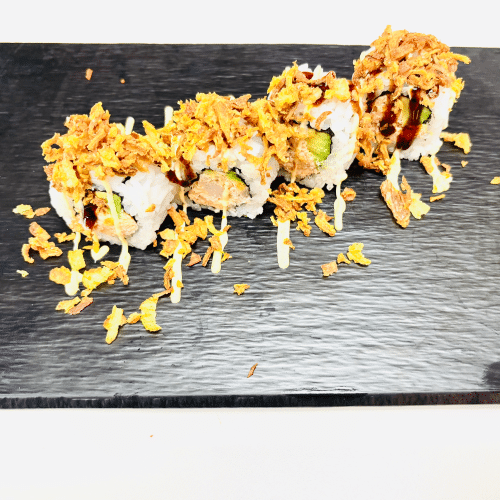 Gebakken zalm roll