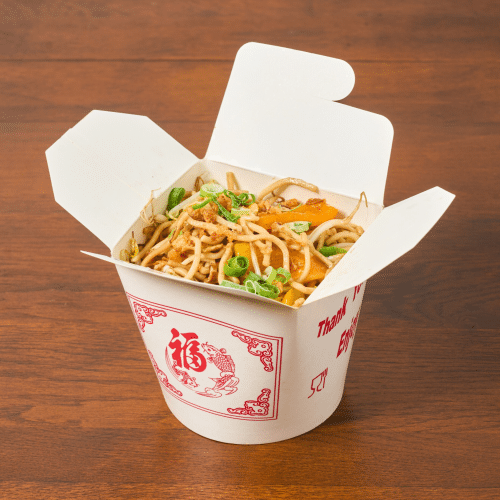 Wok gebakken noedels
