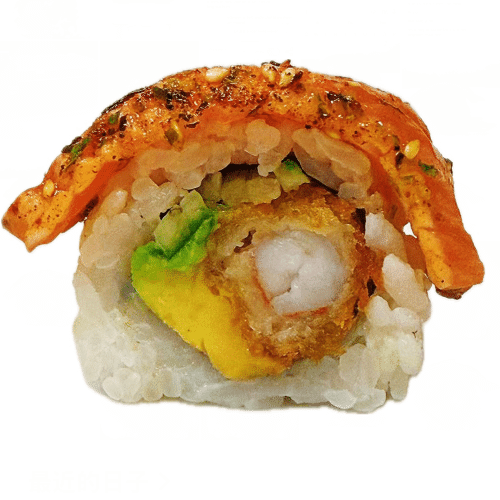 Gegilde zalm ebi roll