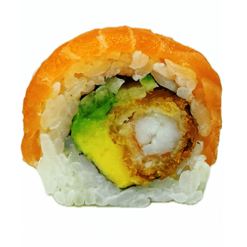 Zalm ebi roll 8 stuks