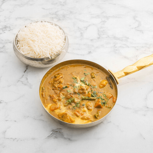 Mix Veg Curry - Rice