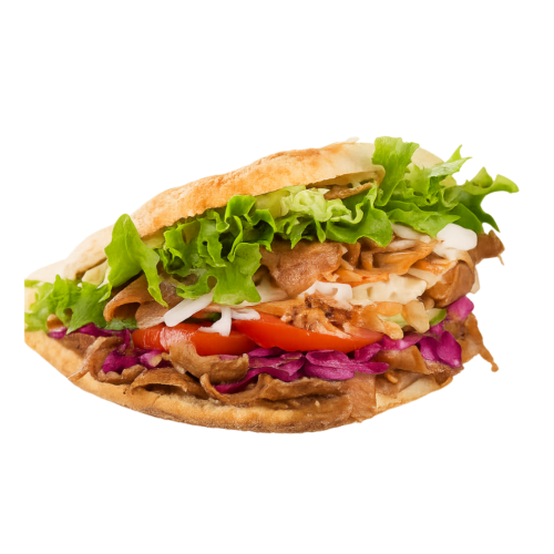 Broodje döner met kaas