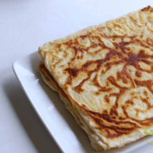 Gozleme met feta en spinazie
