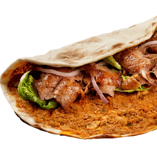 Turkse pizza met döner en kaas XL