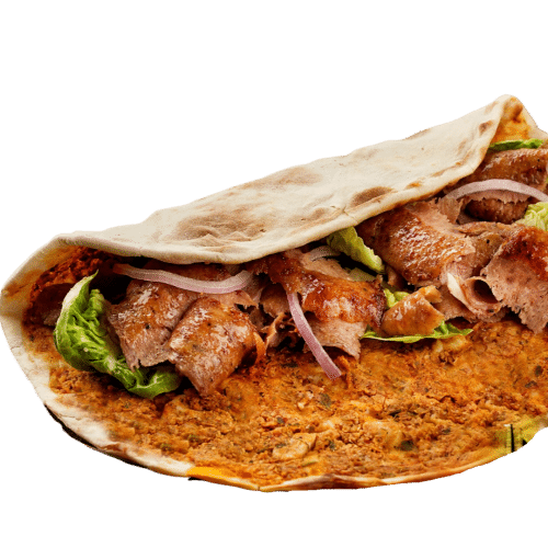 Turkse pizza met döner XL