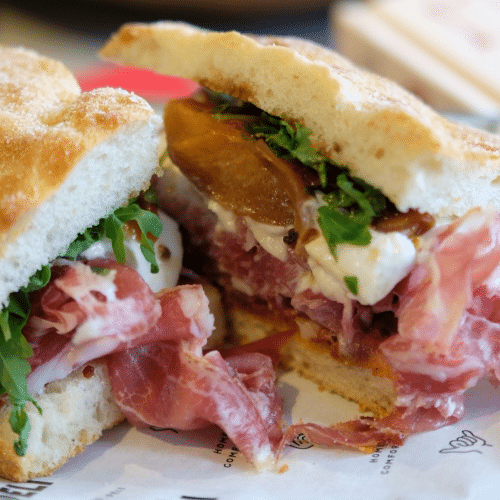 Focaccia coppa di parma