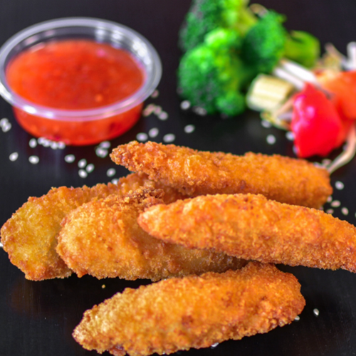 Crispy chickenstrips menu
