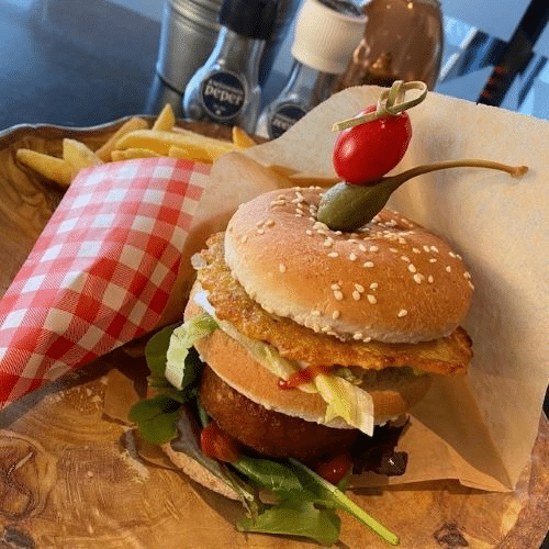 Dubbelburger schotel