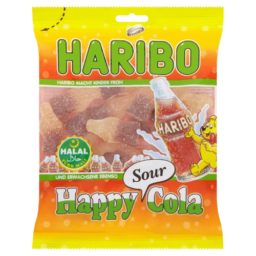 Haribo happy cola sour halal 100g