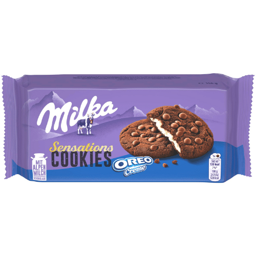 Milka Sensations Cookies Oreo Creme 156 gram