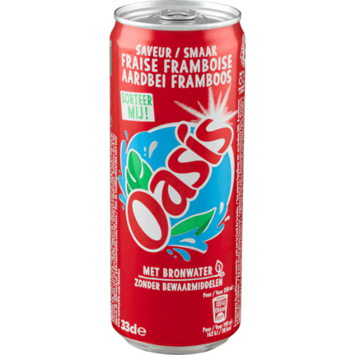 Oasis Aardbei Framboos 330ml