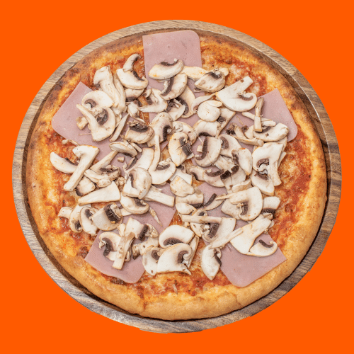 Pizza prosciutto e funghi
