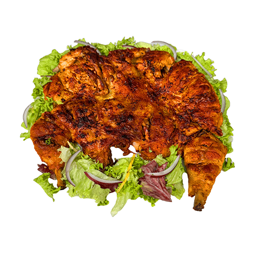 Half kip op houtskool  halal