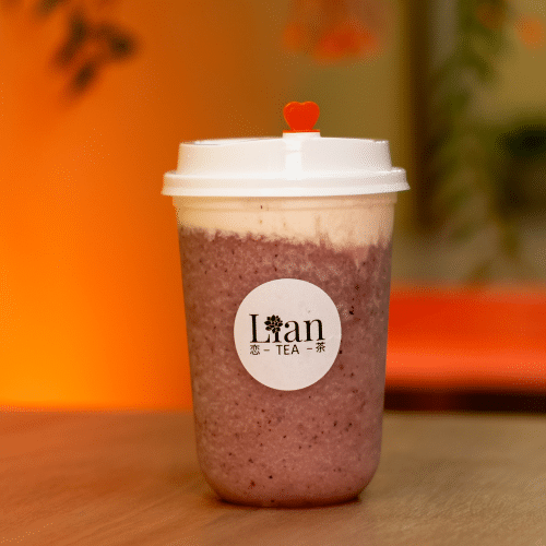 Cream top fruit frappé grape