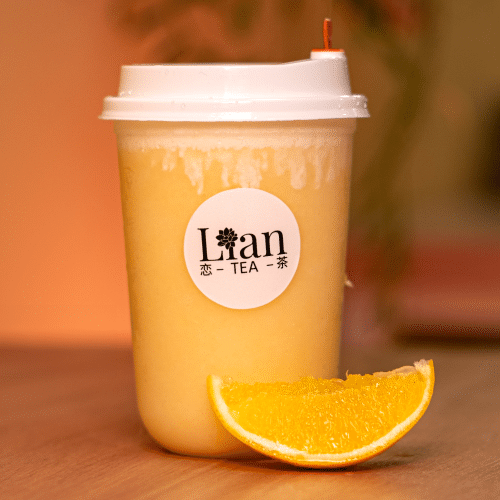 Cream top fruit frappé orange