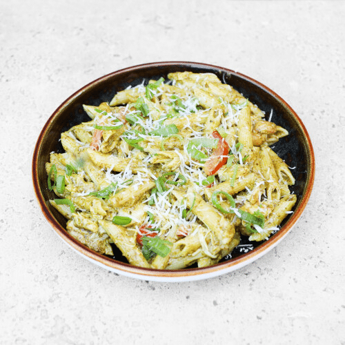 Pasta pollo pesto