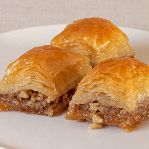Baklava met walnoten, 3 stuks