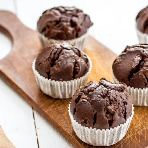 Chocolade muffin groot