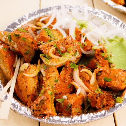 Indian snacks: soya chaap vega