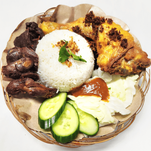 Pitik laos ampela ati met rijst