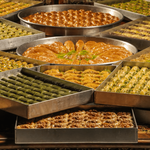 Portie Baklava mix 4 stuks