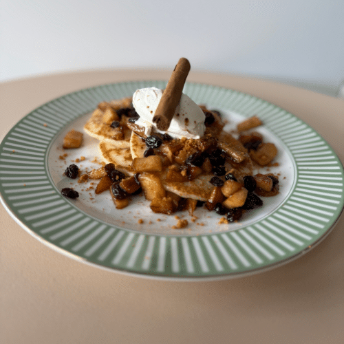 American pancakes appel-kaneel