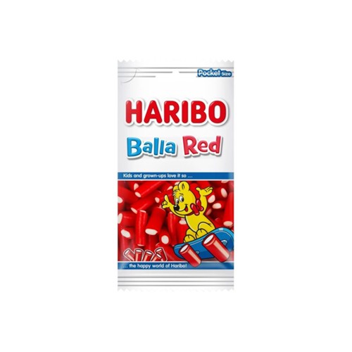 Haribo snoep balla red zak 110 gram