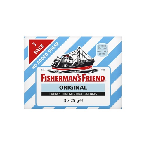 Fisherman's Friend Keelpastilles doos 3 stuks