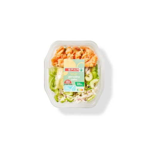 SPAR maaltijdsalade zalm bakje 450 gram