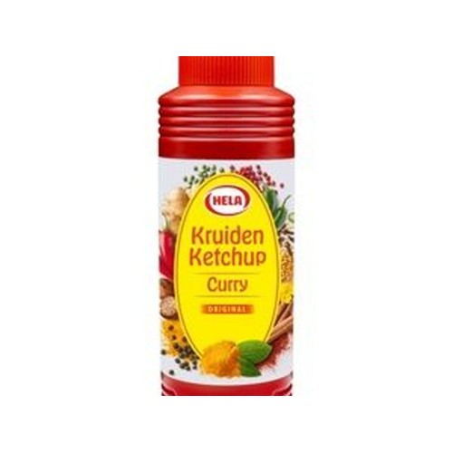 Hela ketchup curry original Fles 300 Milliliter