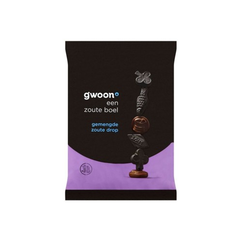 g'woon zoute drop gemengd 400 gram
