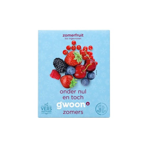 g'woon zomerfruit doos 250 gram