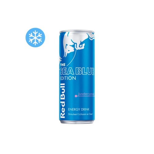Red Bull energy drink sea blue edition blik 250 ml