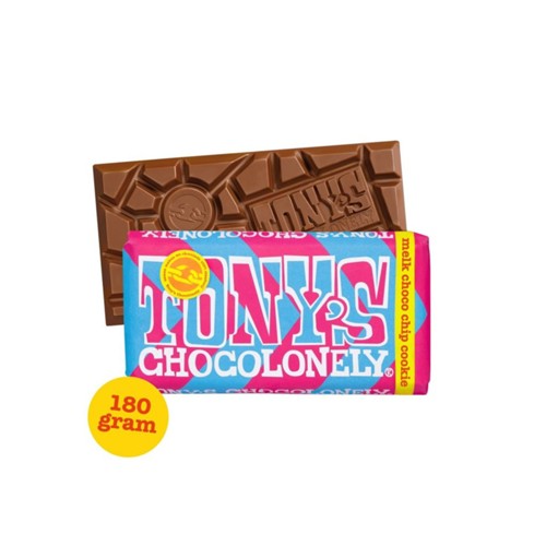 Tony's chocolonely melk chocolate chip 180 gram