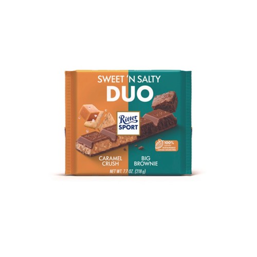 Ritter Sport chocolade sweet 'n salty duo  218 gram