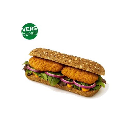 Broodje crispy chicken meergranen