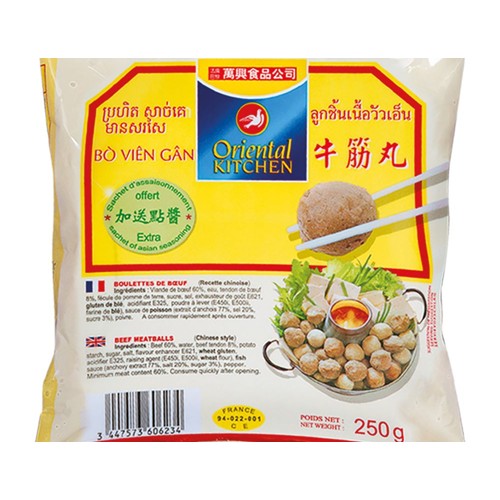 Oriental Kitchen  Runderballetjes met Pezen 250g