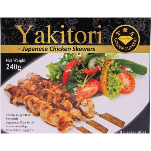 Golden Diamond  Yakitori (Japanse Kipspiesjes) 8x30g