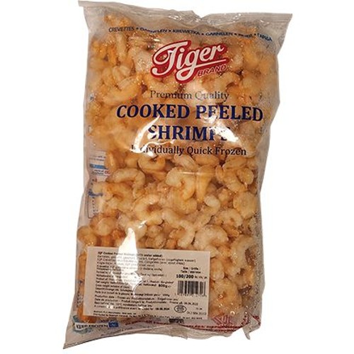 Tiger Brand  Gekookte Gepelde Garnalen 100/200 800g (Netto)