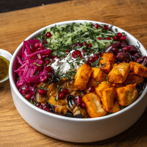 Haloumi heaven salade