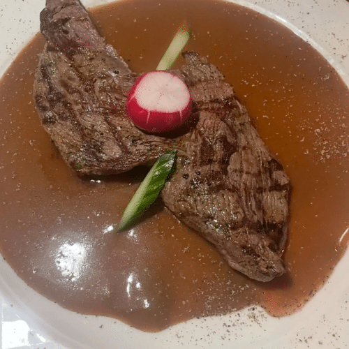 Bife de lomo a la pimento