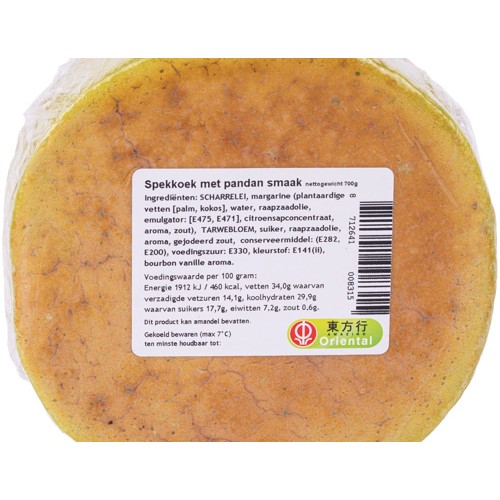 Oriental  Spekkoek Pandansmaak 700g