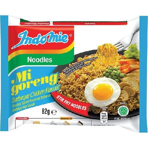 Indomie  Instant Gebakken Noedels (Mi Goreng) BBQ Kipsmaak 82g 