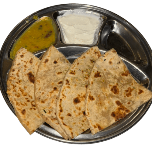 Gevulde paratha's