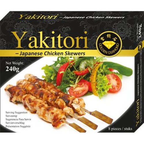 Golden Diamond  Yakitori (Japanse Kipspiesjes) 8x30g
