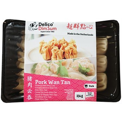 Delico Food  Wan Tan met Varkenvlees 234g