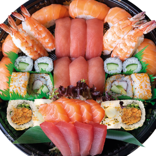 Sushi sashimi mix box 36 stuks