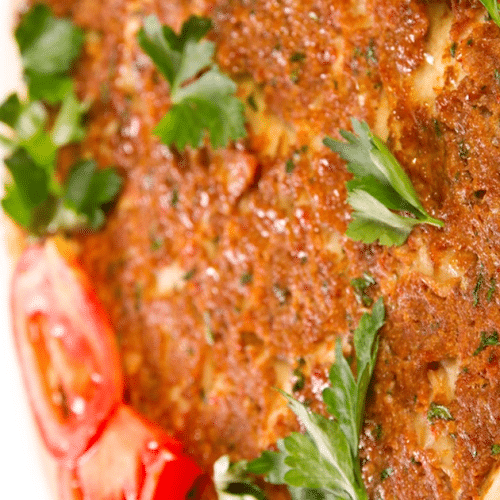 Turkse pizza met salade