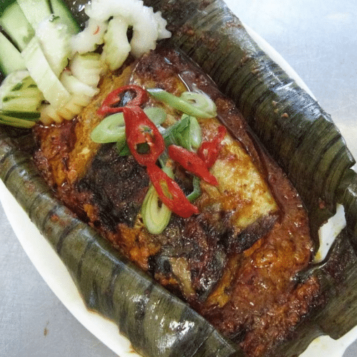 Ikan pepesan menu