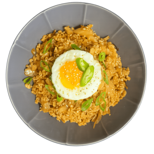 Fried kimchi rijst met gebakken ei